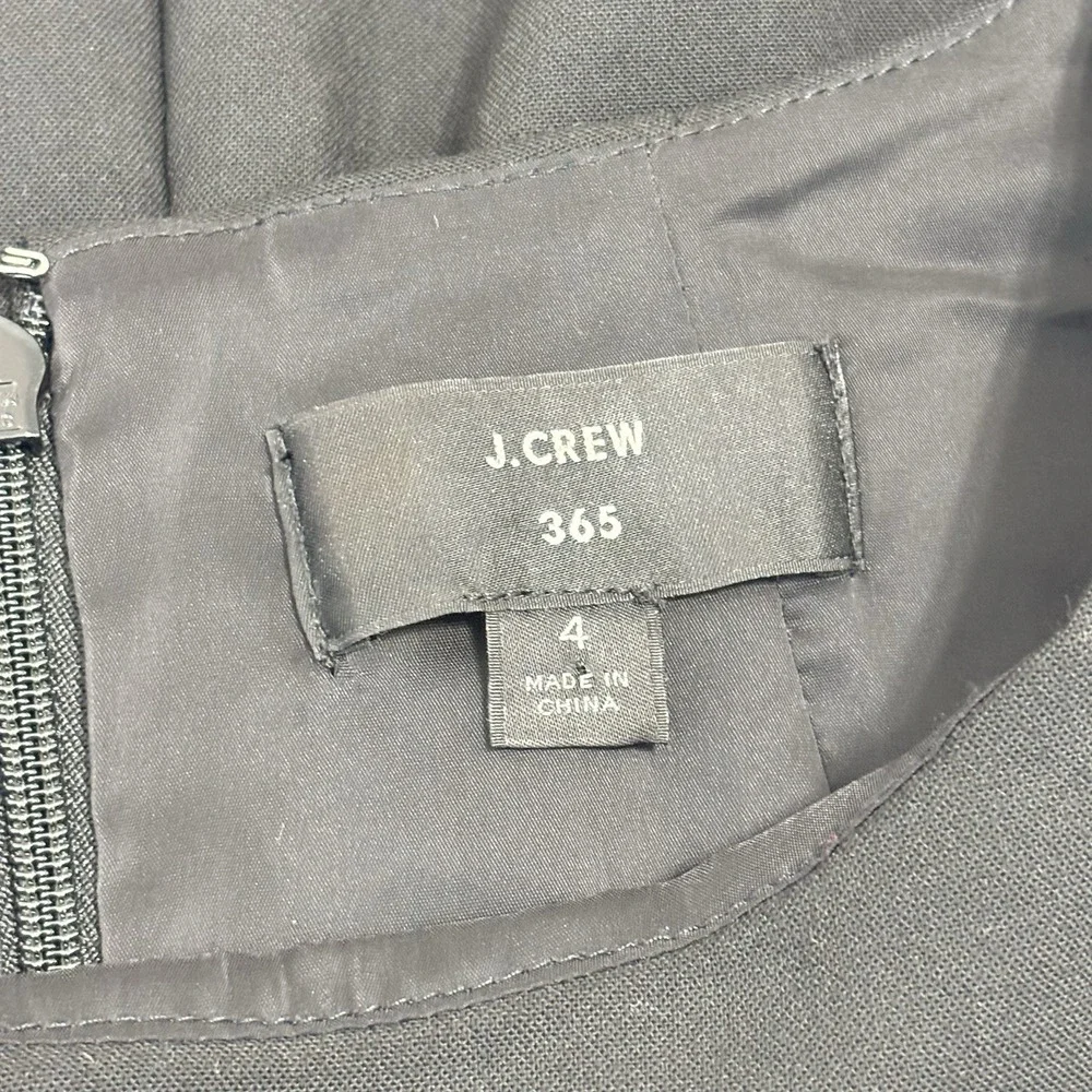 J Crew Professional Black Career Dress Sheath‎ Sleeveless Size 4  $148